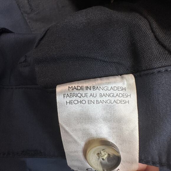 Cotton & Co Cotton Nylon Easy Short Mens 36 Navy Stretch Flat Front Straight Leg - Picture 9 of 9